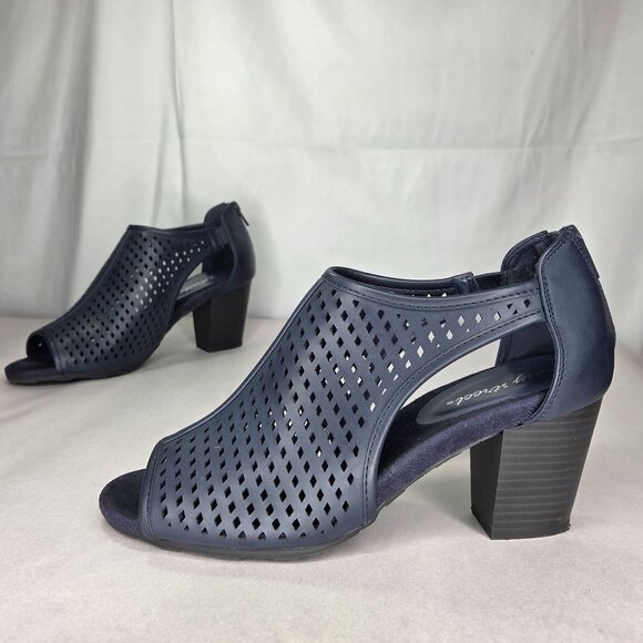 Easy Street Amiri - Womens 9.5 Navy Sandal Medium - Picture 1 of 7